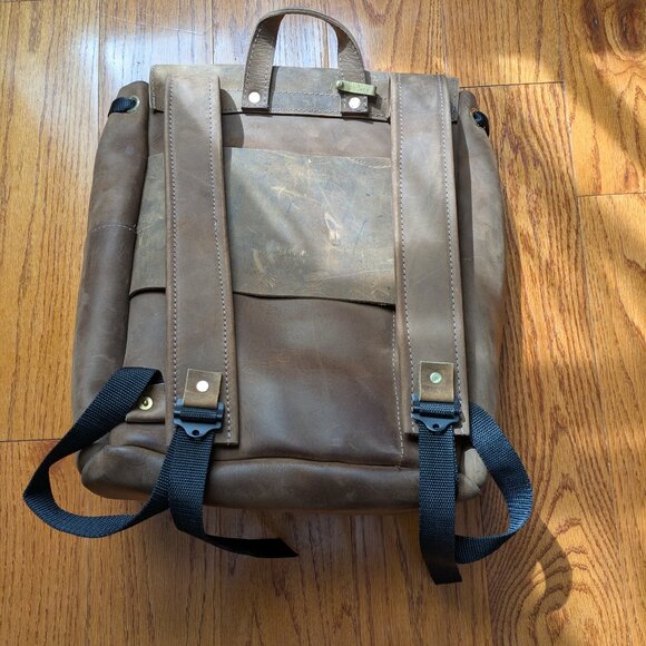 Home State Made - Bicoastal Handmade Leather Backpack - Tobacco